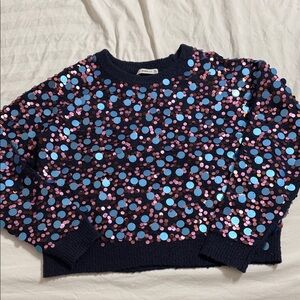 Zara Sequin Sweater - Pink and Blue